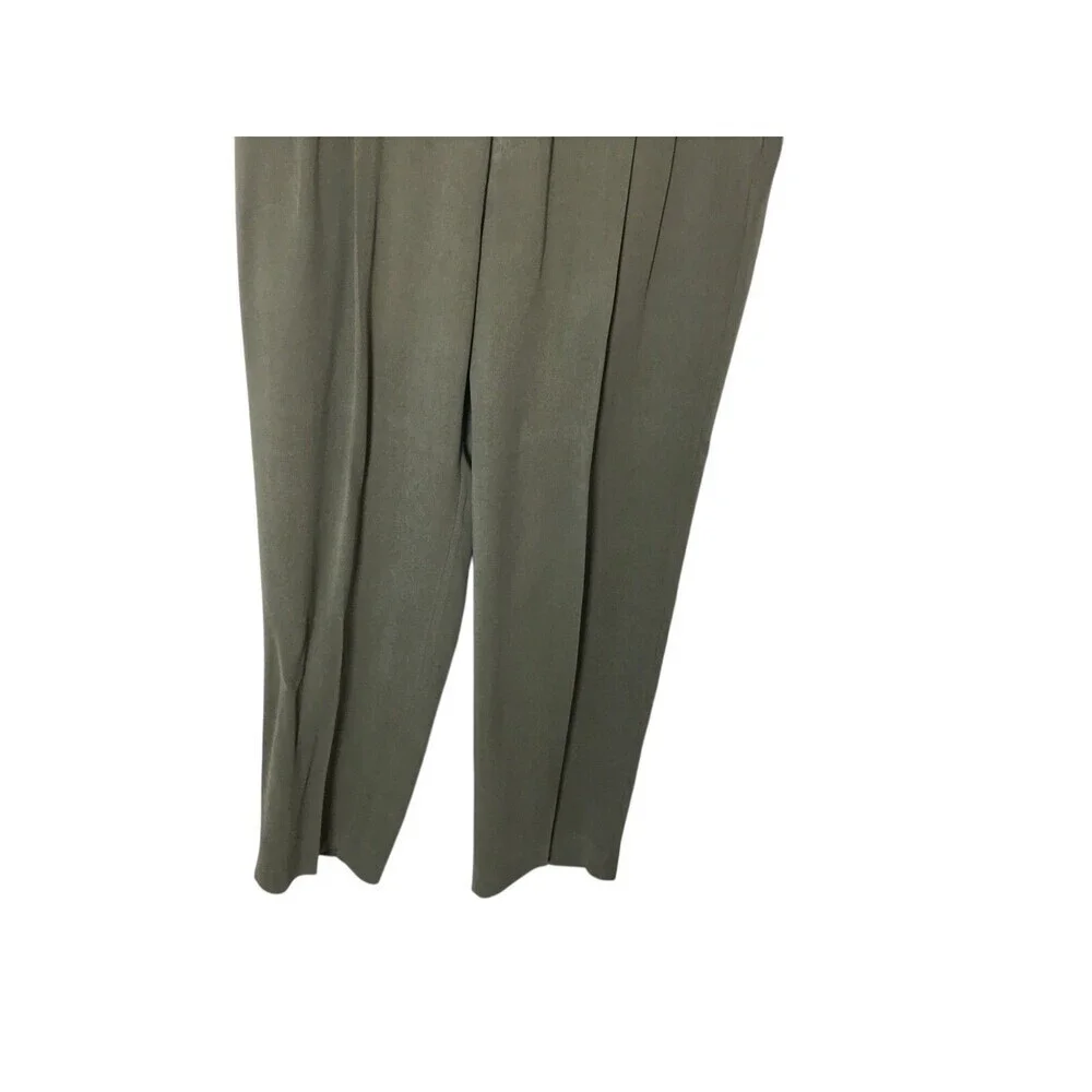 Tommy Bahama Pants Men's Size 38 x 34 Green 100% Silk Button Zip Closure